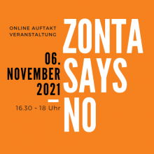 Online Auftaktveranstaltung Zonta Says NO